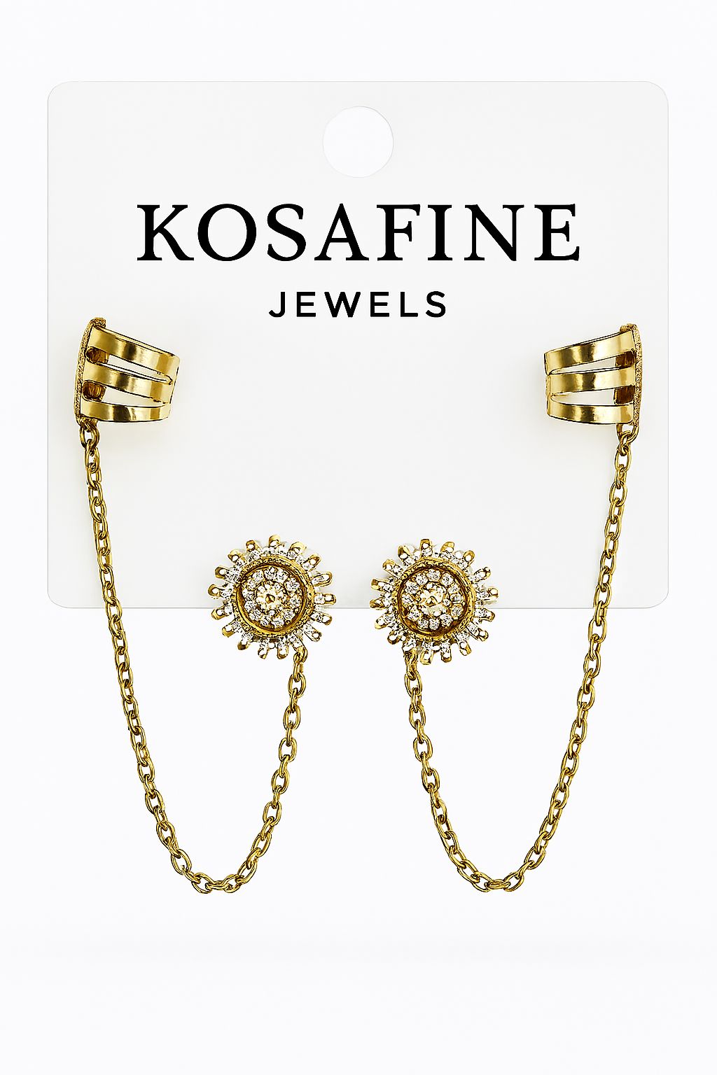 stylish chain earrings